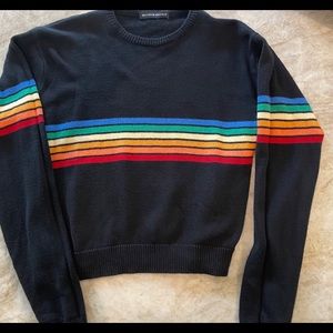Brandy Melville Black sweater with stripes